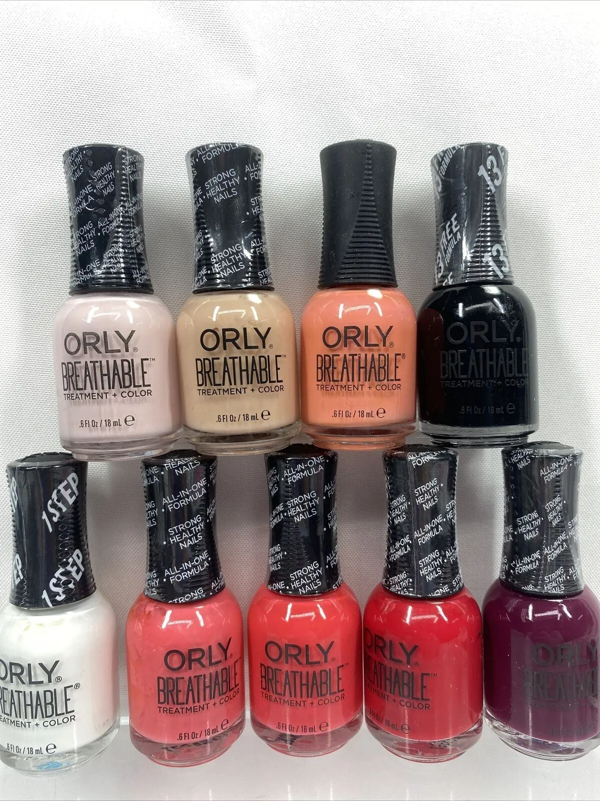 (9) Orly Breathable Treatment   Color Nail Polish Gel No Repeats Bulk Lot