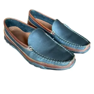 ALLEN Edmonds Boulder Venetian Driving Moccasin brown and black size 11 1/2 D