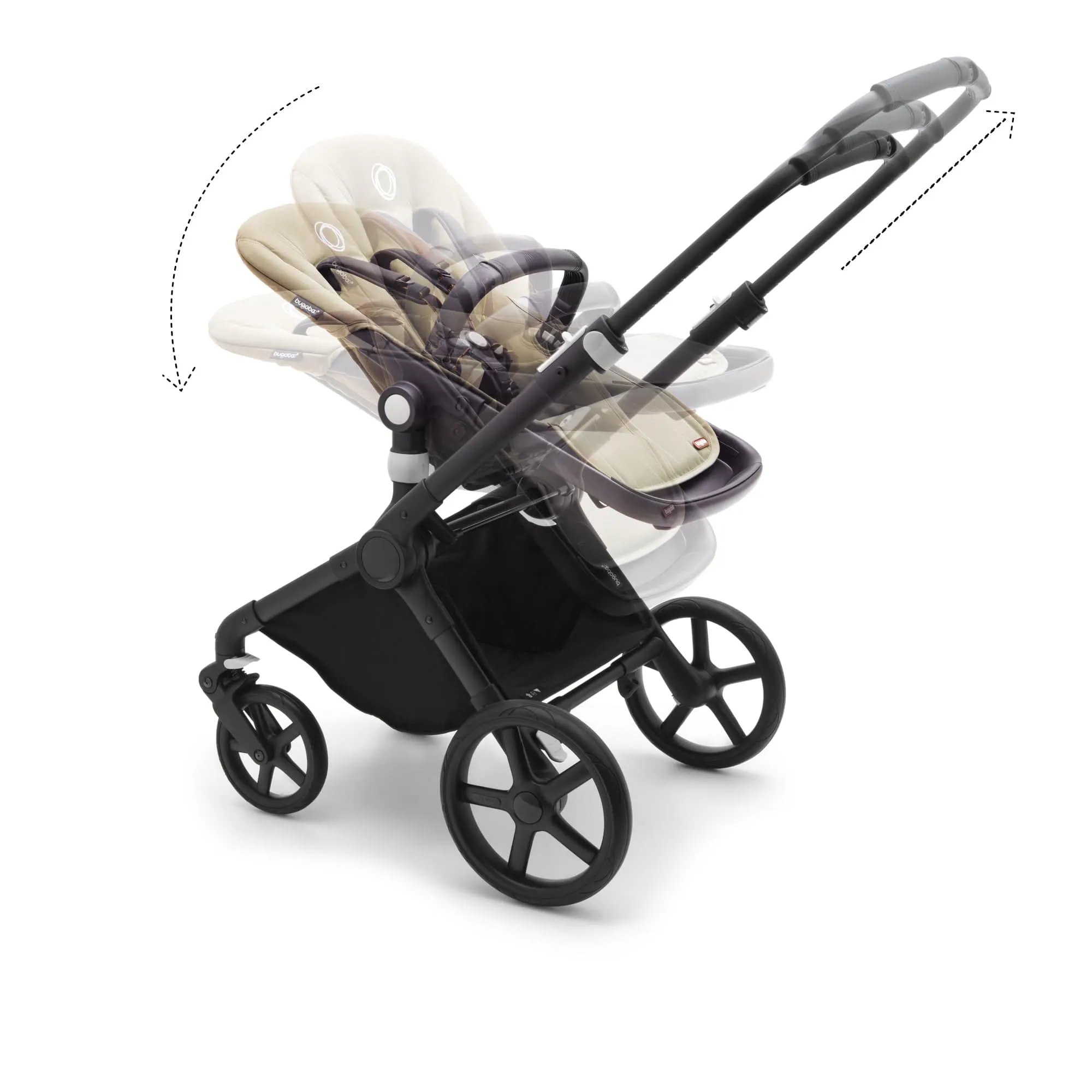 Bugaboo Fox Cub Pebble 360 PRO2 Travel System - Black/Desert Beige