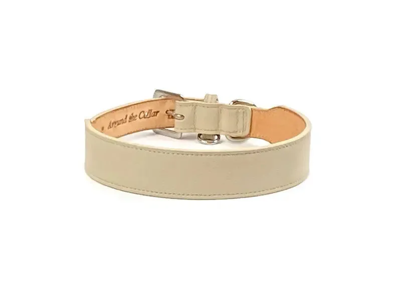 Classic Leather Wide Dog Collar