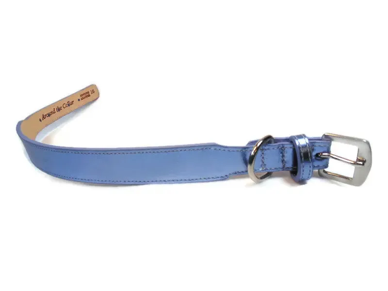 Classic Leather Wide Dog Collar
