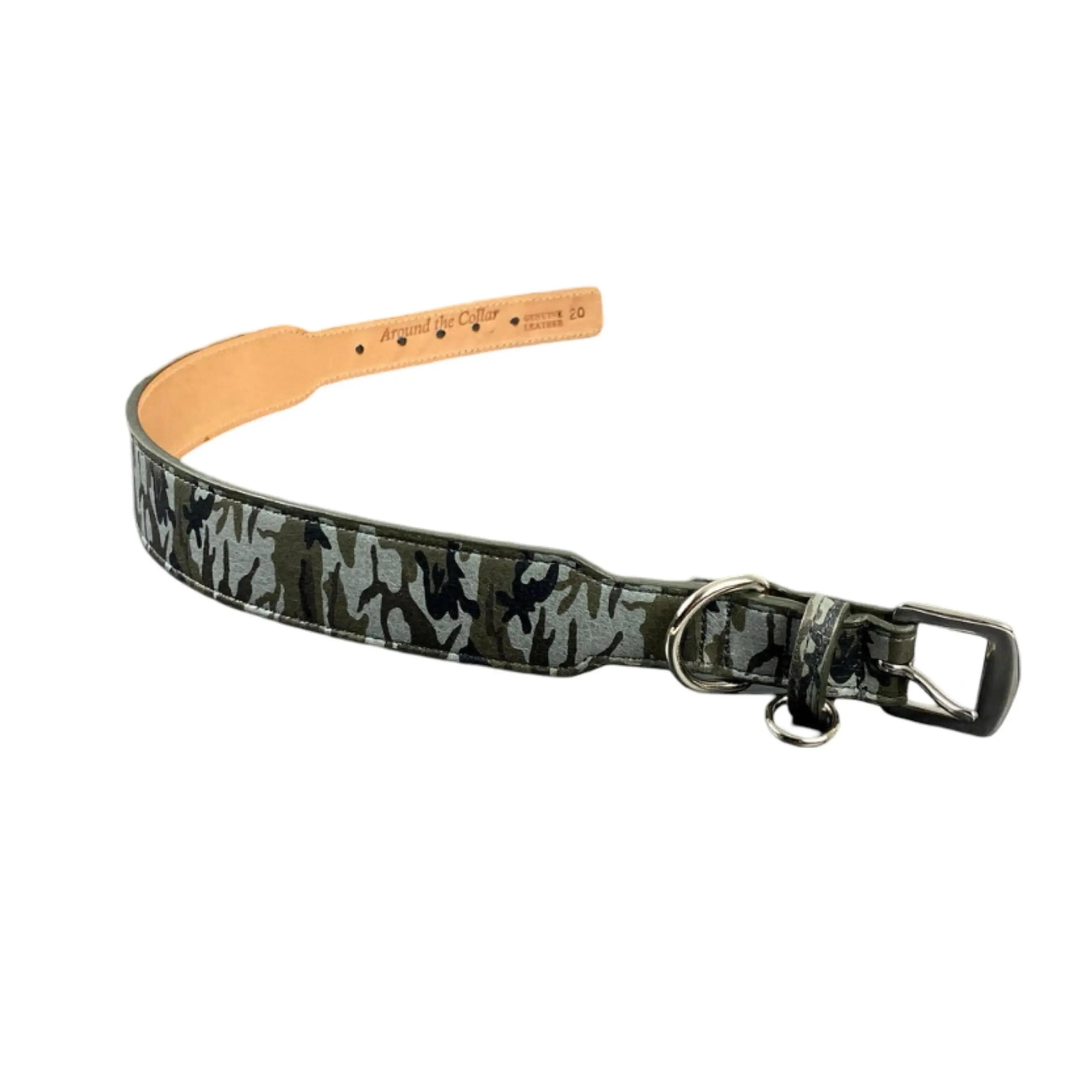 Classic Leather Wide Dog Collar