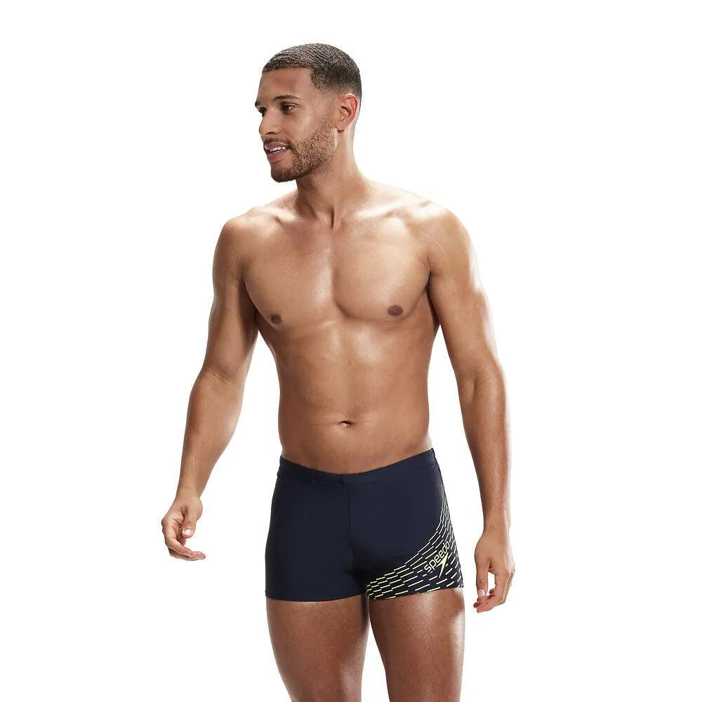 COSTUME SPEEDO MEDLEY LOGO AQUASHORT UOMO SLIP NUOTO PISCINA NAVY