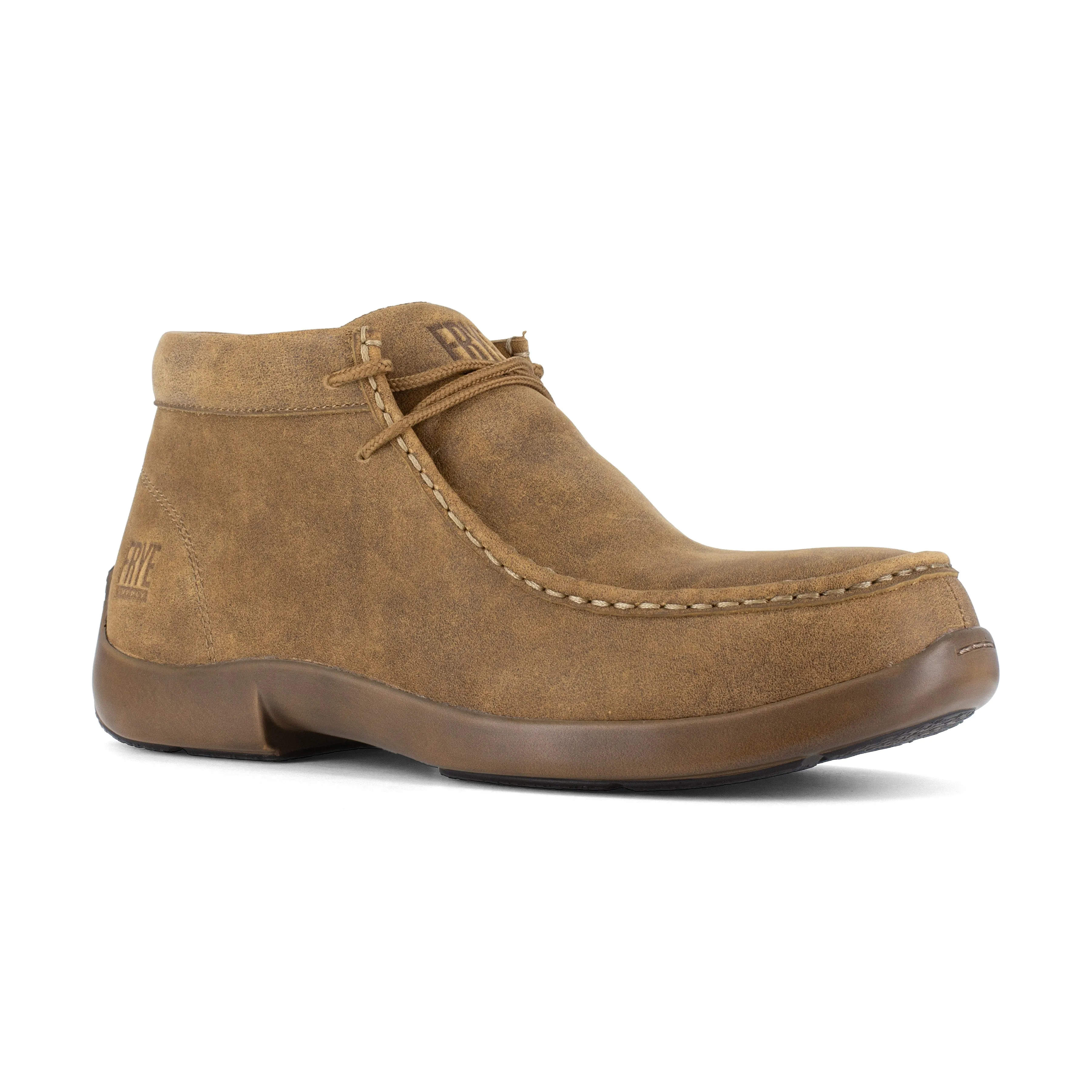 Frye Supply Men's Safety Crafted Utility Composite Toe Moccasin Work Shoe - Tan - FR40703