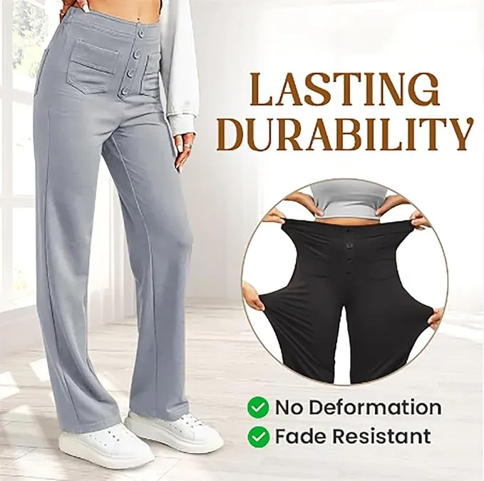 NEW Flexipants - Women's Casual High Waist Stretch Pants, Straight Leg Flexi Pants for Women Light Green Sz XL