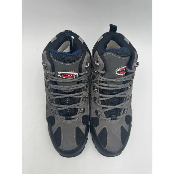 NEW Iron Age SURVEYOR Men's Hiking Boot Grey/Black US Size 12 Wide NIB