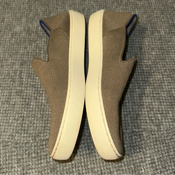 Rothy's The Slip On Sneaker Low Top Sneakers | Size 9 Tan&amp; Blue