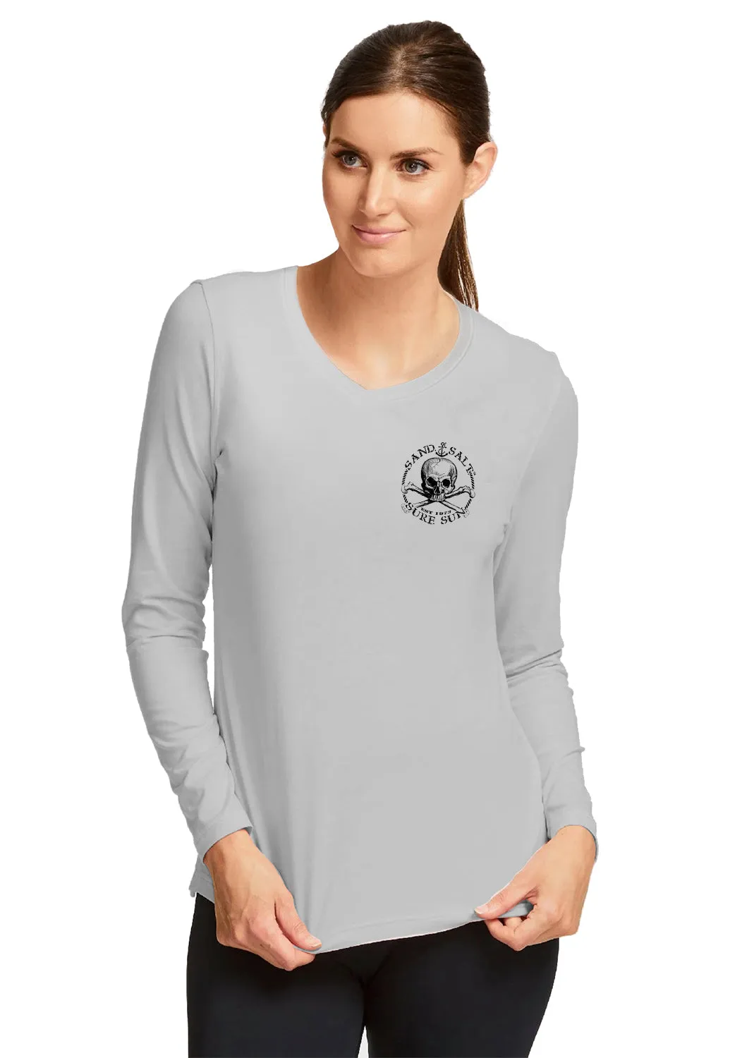 SAND.SALT.SURF.SUN. Surf Bus Women's UPF 50  UV Sun Protection Performance Long Sleeve T-Shirt